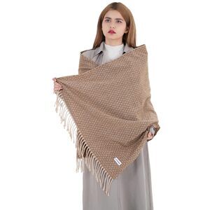 1354 Women's Long Plaid Scarf Chunky Oversized Winter Warm Cashmere Shawl